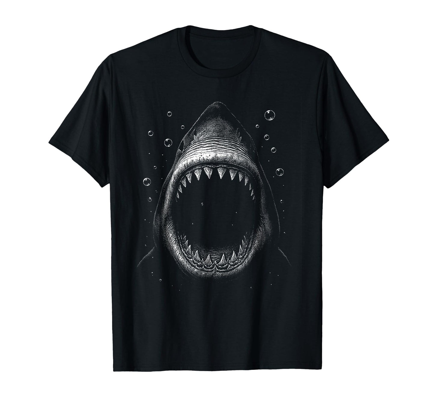 Shark Ocean Predator Diver Surfer Jaws Wide Open T-Shirt