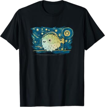 Retro Vintage Style Puffer Fish T-Shirt