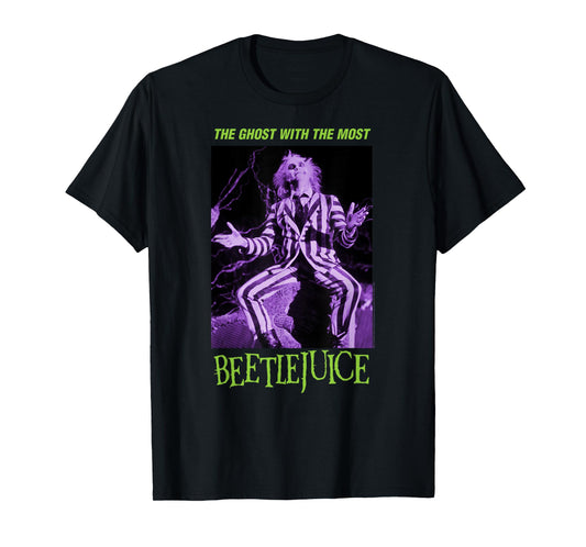Beetlejuice Ghost with The Most Purple Photo Movie T-Shirt