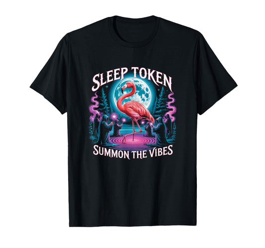 Flamingo Ritual Sleep Token Aesthetic Moon Vibes T-Shirt
