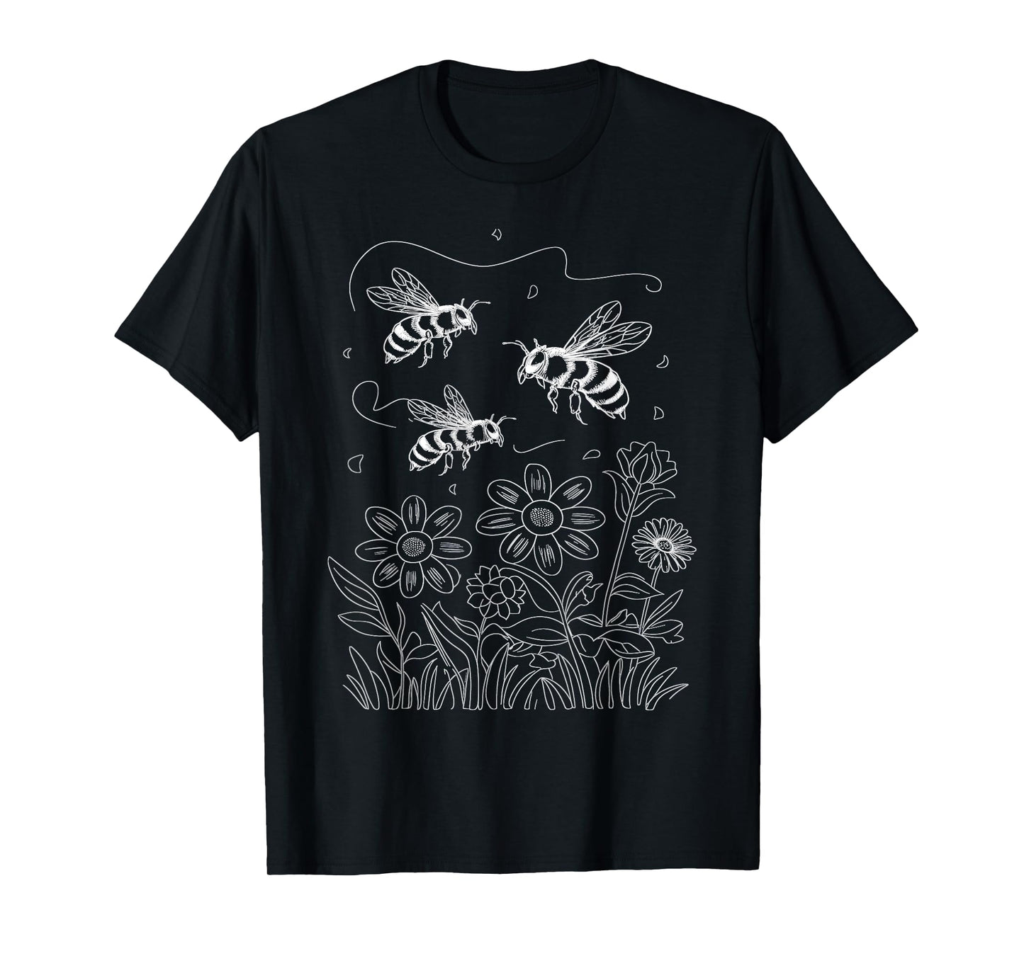 Pollinator Garden Design Wildlife Flowers Native Plants T-Shirt