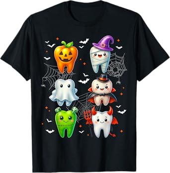 Dental Boo Crew Teeth Dentist Halloween Costumes Women Men T-Shirt