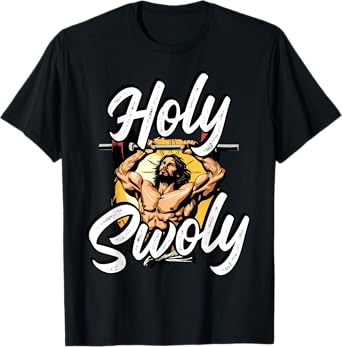 Gym Workout Exercise Christian Religious Jesus Christ T-Shirt