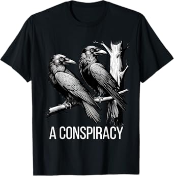 A Conspiracy of Ravens Gothic Raven Dark Academia Aesthetic T-Shirt