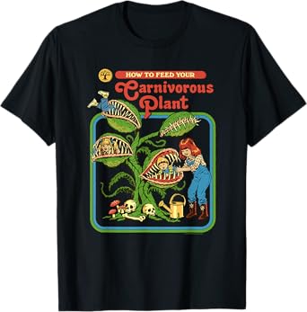 Steven Rhodes How To Feed Your Carnivorous Plant Dark Humor T-Shirt
