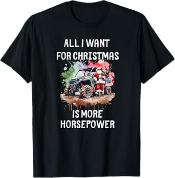 Funny SxS Life Christmas UTV Off Road Side-by-Side Riding T-Shirt