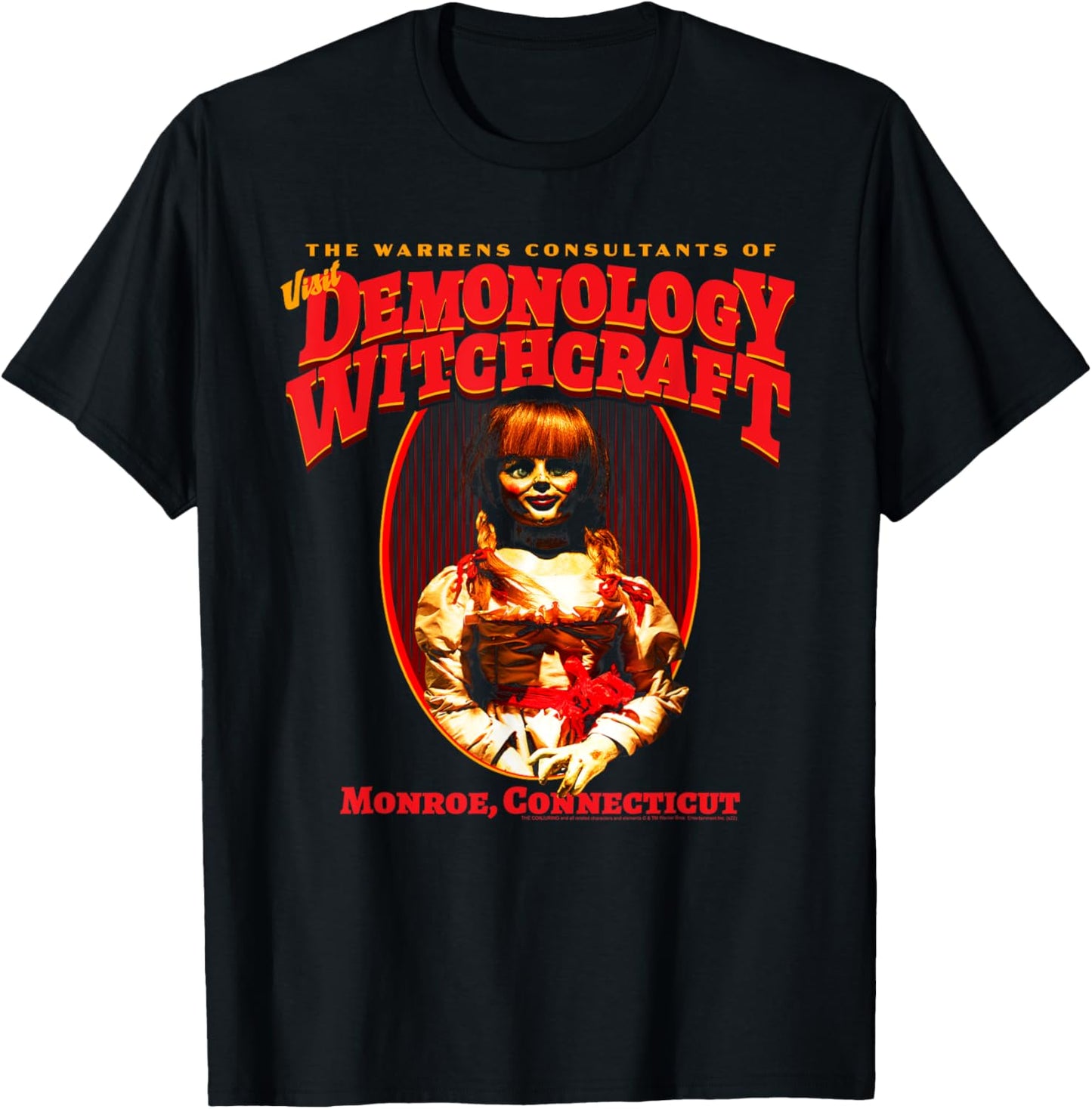 The Conjuring Demonology and Witchcraft Horror Movie T-Shirt