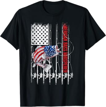 Patriotic anglers American Bass Pro whisperer fisherman T-Shirt
