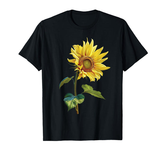 Vintage Floral Boho Wildflower Yellow Flower Beauty T-Shirt