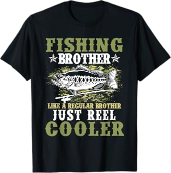 Fishing Shirt Boys Fisherman Funny Bass Fishing Brother T-Shirt