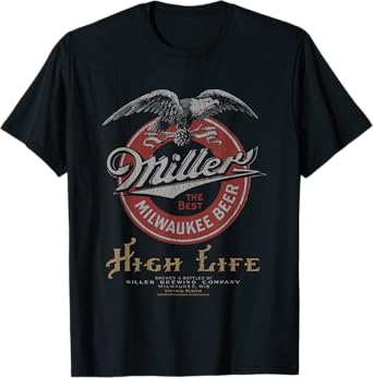 Miller High Life The Best Milwaukee Beer Vintage Logo T-Shirt