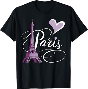 Paris Eiffel Tower Romantic Vacation T-Shirt