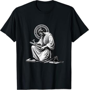 Saint Catholic Church St. Joseph The Worker Jesus Father T-Shirt
