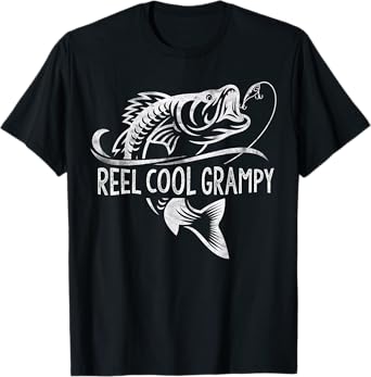 Reel Cool Grampy Fishing Gifts Grampy Father's Day T-Shirt
