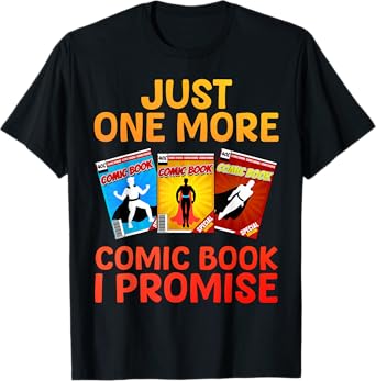 Funny Comic Book Design For Men Women Comic Book Collectors T-Shirt