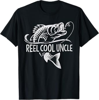 Reel Cool Uncle Fishing Gifts Uncle Father's Day T-Shirt