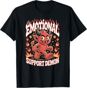 Funny Devil Emotional Support Demon T-Shirt