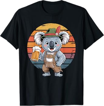 Retro Koala Bear Beer Drinking Koalas T-Shirt