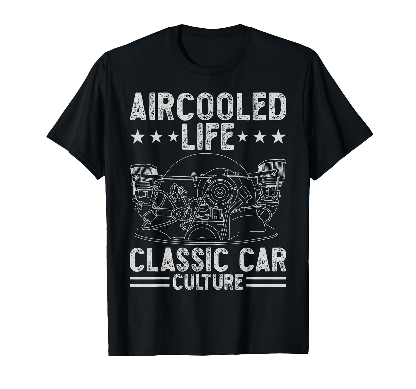 Funny Classic Air cooled Car Engine vdub Air-cooled Life T-Shirt