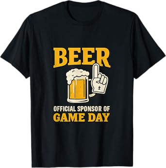 Funny Football Beer Official Sponsor of Game Day T-Shirt