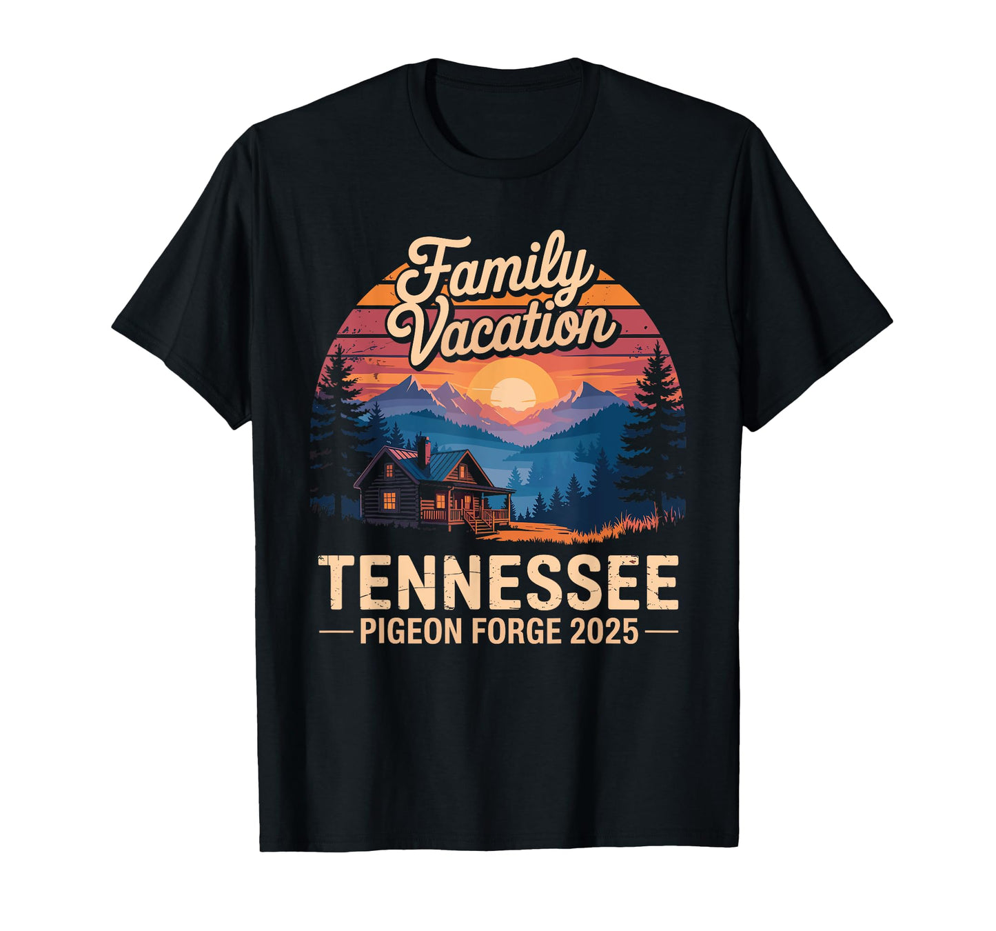 Tennessee Smoky Mountains Family Vacation 2025 Pigeon Forge T-Shirt