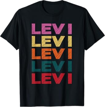 Levi Name Personalized Funny Retro Vintage T-Shirt