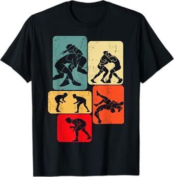 Wrestling Wrestler Men Boys Kids T-Shirt