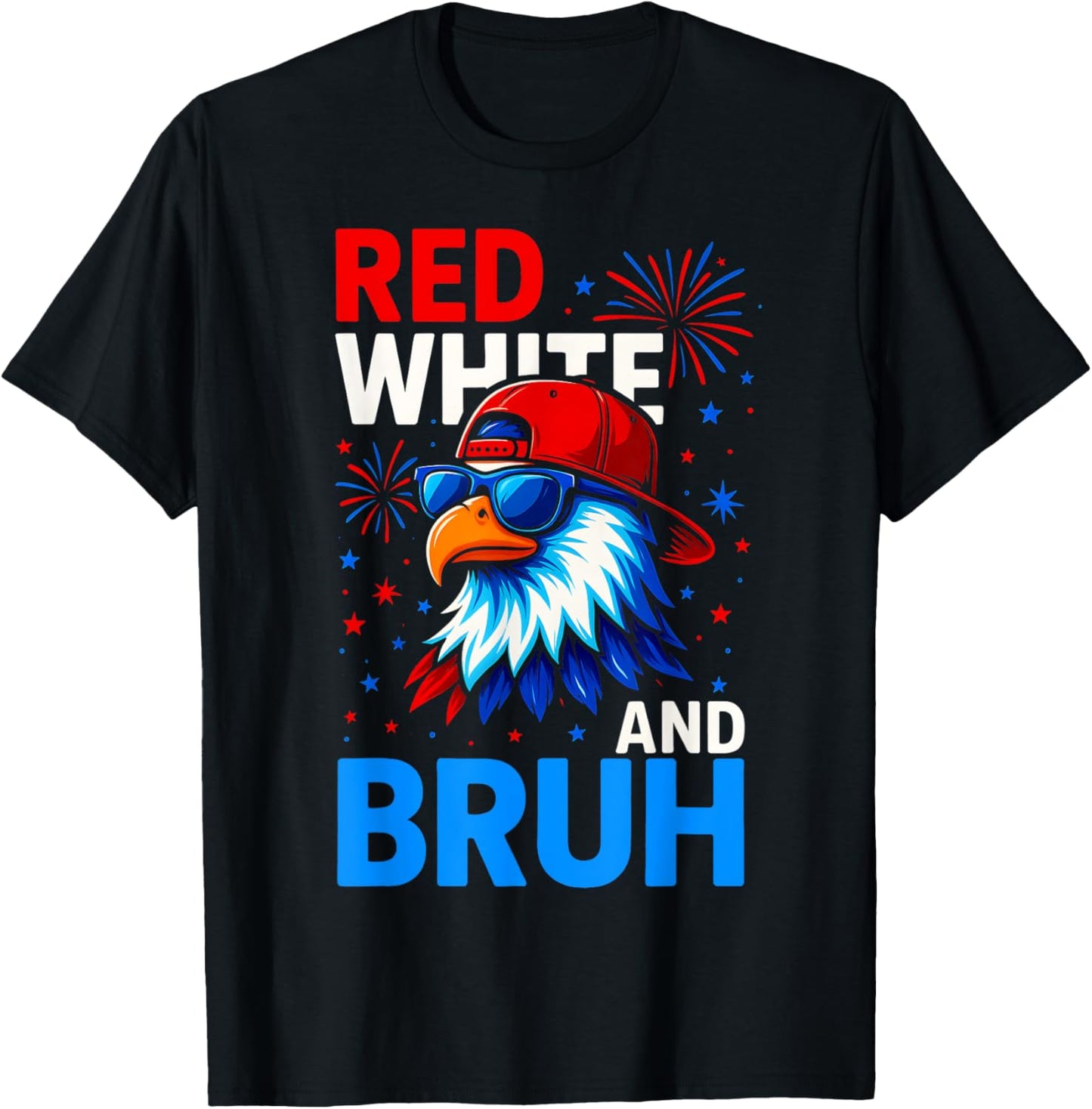 Red White And Bruh 4th Of July Outfit Boys Men Women Usa T-shirt