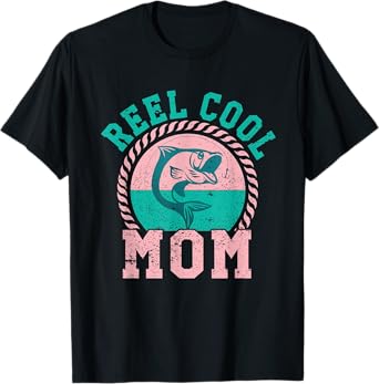 FISHING REEL COOL MOM Bass Lover T-Shirt