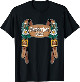 German Lederhosen Funny Oktoberfest 2025 T-Shirt