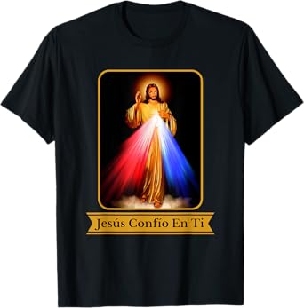 Jesús Confío En Ti Divine Mercy Spanish Language Catholic T-Shirt