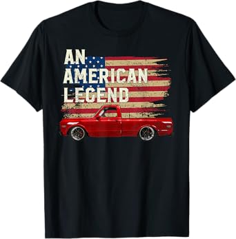 69 1969 1970 70 c10 truck American Flag Legend T-Shirt