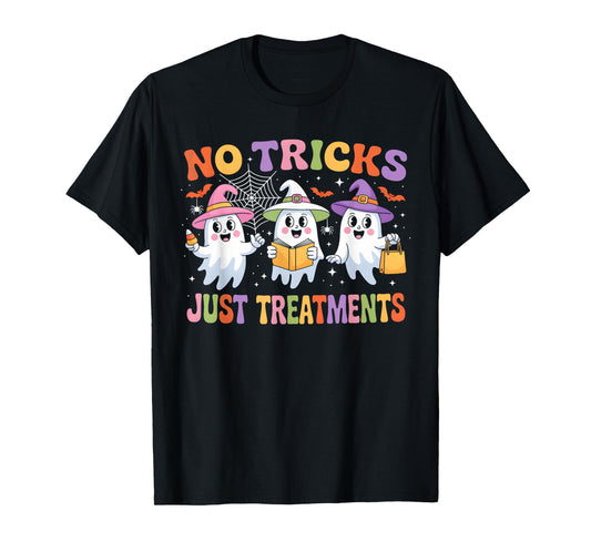 Funny Nurse Ghost for Scrub Life & Nursing Halloween Lovers T-Shirt
