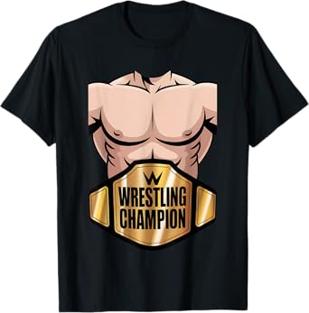 Championship Belt Funny Wrestling Wrestler Costume T-Shirt