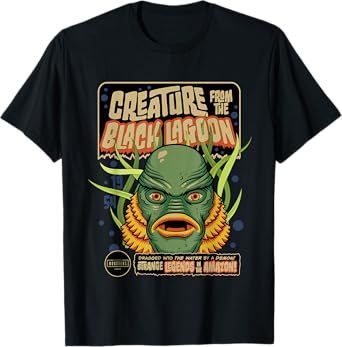 Universal Monsters Creature Retro Halloween Mask T-Shirt
