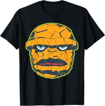Marvel The Thing Halloween Retro Vintage Mask Costume T-Shirt