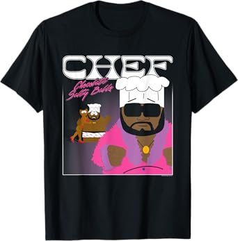 South Park Chef Chocolate Salty Balls Album Cover Cartoon T-Shirt