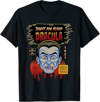Universal Monsters Dracula Vintage Halloween Mask T-Shirt