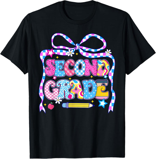 2nd Grade For Girls Boy Teacher Second Grade Back to School T-Shirt