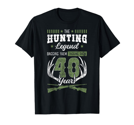 Deer Hunting 40th Birthday Party Wildlife Theme Buck Hunters T-Shirt