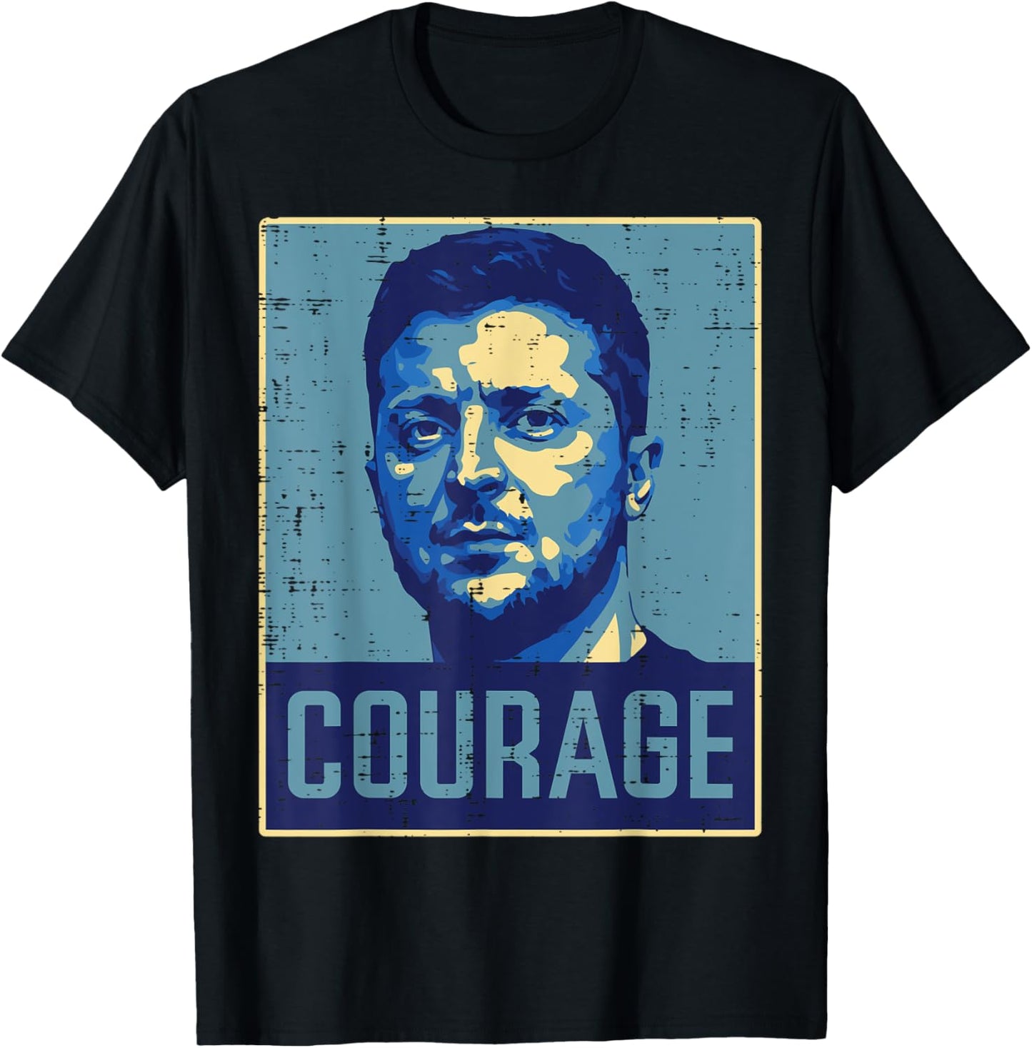 Ukraine President Zelensky Courage Ukrainian Men Women Kids T-Shirt