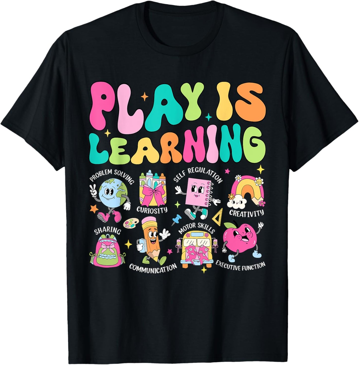 Retro Play Is Learning Kindergarten Teacher Team Women Kids T-shirt by TeeBrew