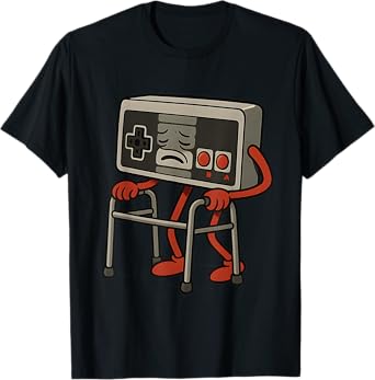 Funny Old Gamer Gaming Retro 80s 90s Video Game Old Gamer T-Shirt