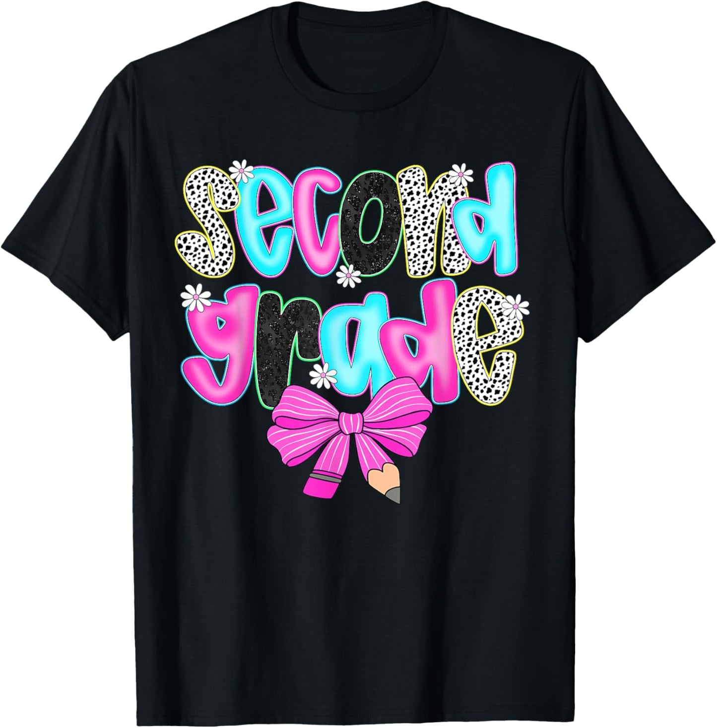 Second Grade Coquette Bow First Day Of School Back To School T-shirt by TeeBrew