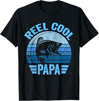 Reel Cool Papa Shirt Papa Fishing TShirt Reel Cool Papa T-Shirt