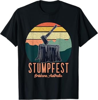 Vintage Funny Stumpfest 2024 Brisbane Get Sweaty T-Shirt