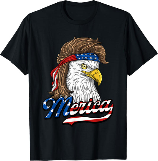 Merica - Patriotic USA Eagle Of Freedom - 4th of July T-Shirt