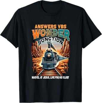 Answers VBS Wonder Junction Christian Train Theme T-Shirt
