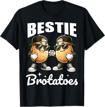 Best Friend Potato Pun Funny Matching Boys Bestie BFFs Kids T-Shirt