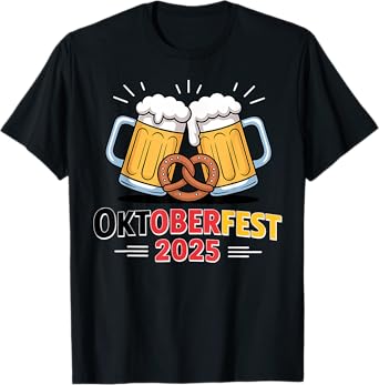 Oktoberfest Drinking Men Women German Beer Festival Funny T-Shirt